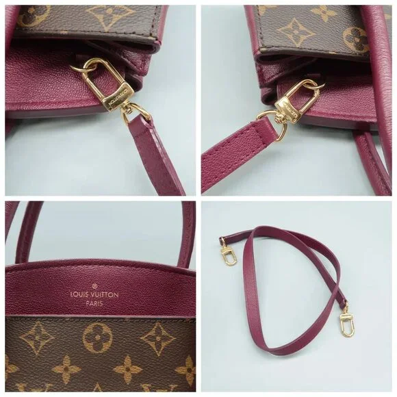 100% Authentic Louis Vuitton Florine Brown&Purple Monogram Canvas Satchel - Picture 11 of 12